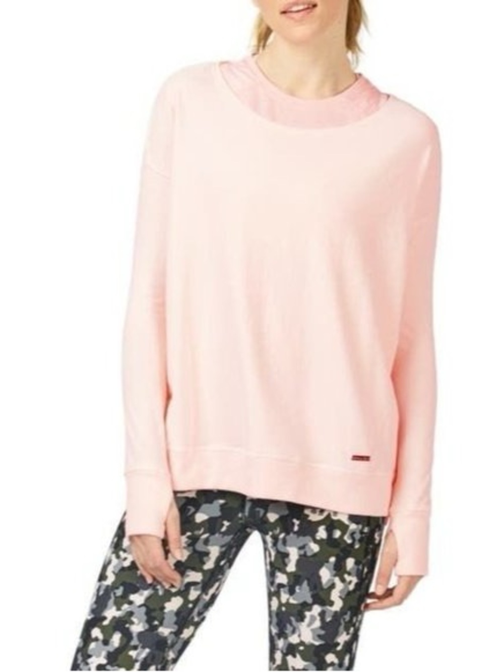 Sweaty Betty Blush Pink Luxe Sweatshirt